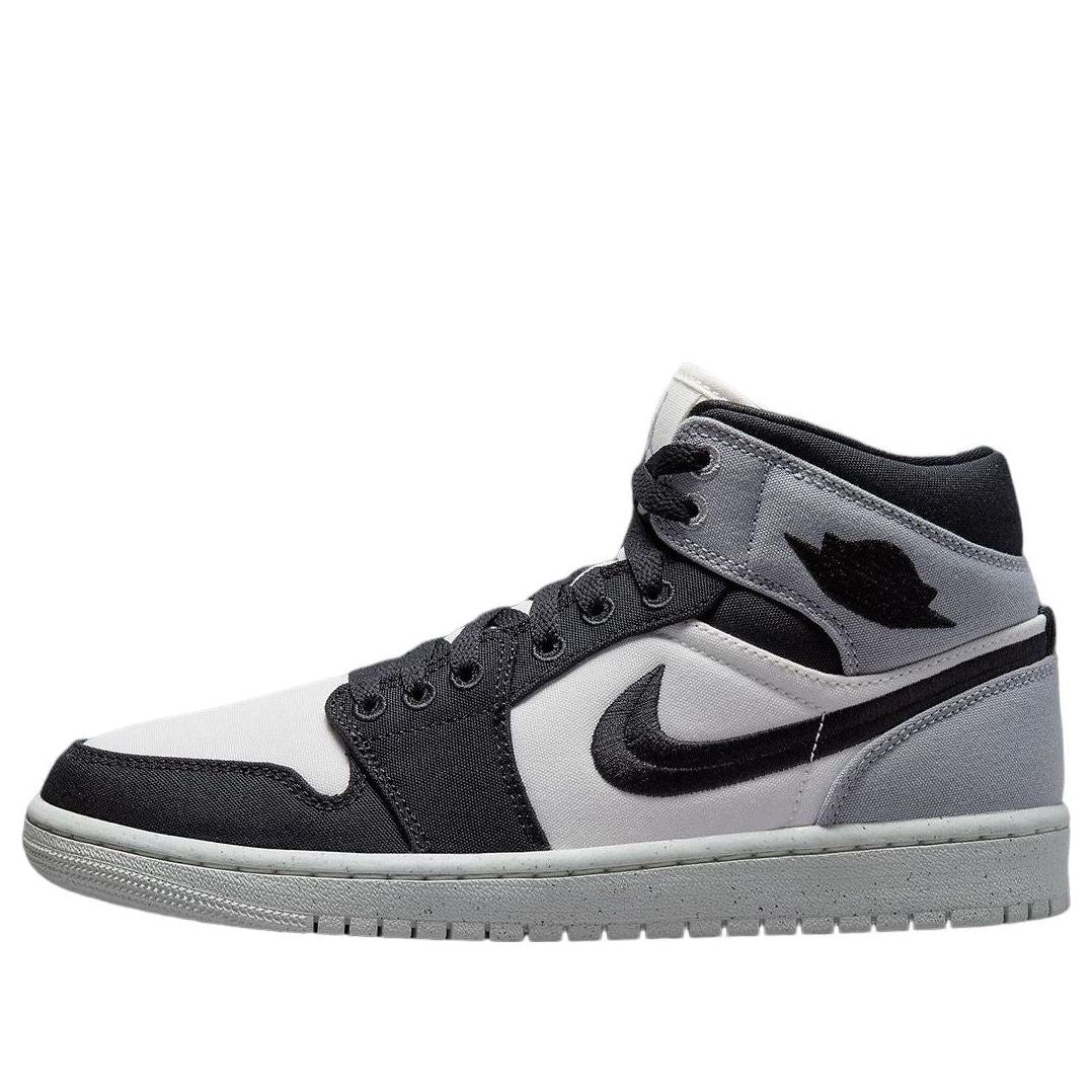 (WMNS) Air Jordan 1 Mid SE 'Canvas Steel Grey'  DV0427-100 Epochal Sneaker